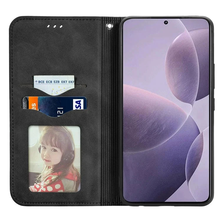 For Xiaomi Poco F6 Pro 5G / Redmi K70 5G / K70 Pro 5G Case Skin-Touch Leather Cover with Card Slots