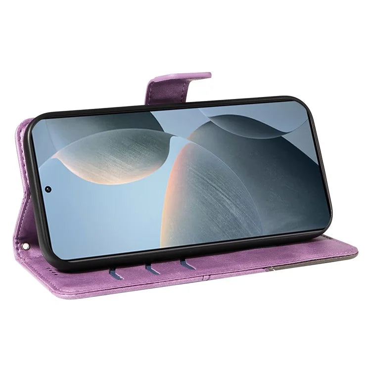 For Xiaomi Poco F6 Pro 5G / Redmi K70 5G / K70 Pro 5G Case Line Spliced PU Leather Phone Cover