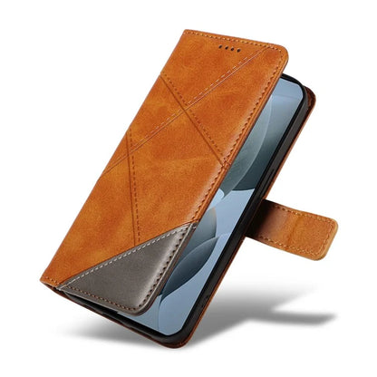For Xiaomi Poco F6 Pro 5G / Redmi K70 5G / K70 Pro 5G Case Line Spliced PU Leather Phone Cover