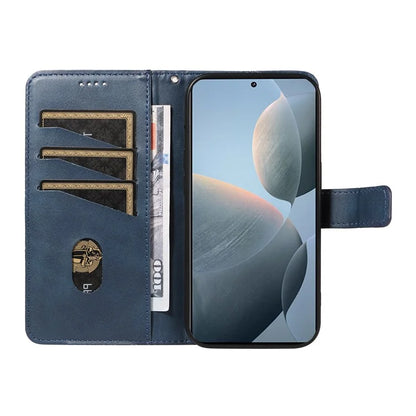 For Xiaomi Poco F6 Pro 5G / Redmi K70 5G / K70 Pro 5G Case Line Spliced PU Leather Phone Cover