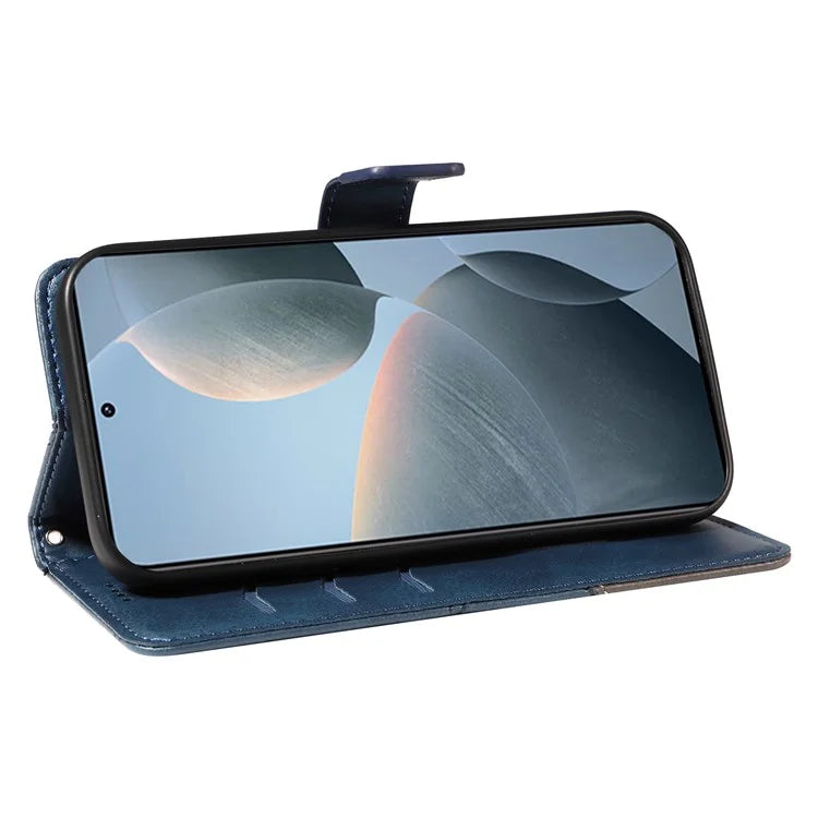 For Xiaomi Poco F6 Pro 5G / Redmi K70 5G / K70 Pro 5G Case Line Spliced PU Leather Phone Cover