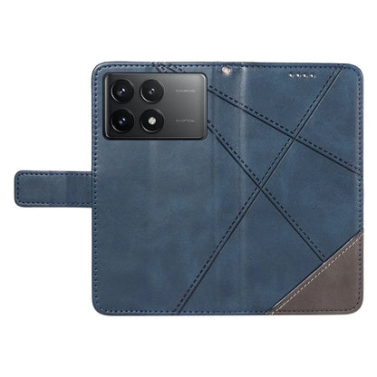 For Xiaomi Poco F6 Pro 5G / Redmi K70 5G / K70 Pro 5G Case Line Spliced PU Leather Phone Cover