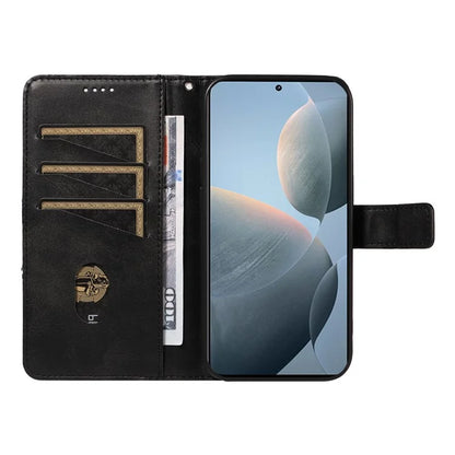 For Xiaomi Poco F6 Pro 5G / Redmi K70 5G / K70 Pro 5G Case Line Spliced PU Leather Phone Cover