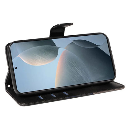 For Xiaomi Poco F6 Pro 5G / Redmi K70 5G / K70 Pro 5G Case Line Spliced PU Leather Phone Cover