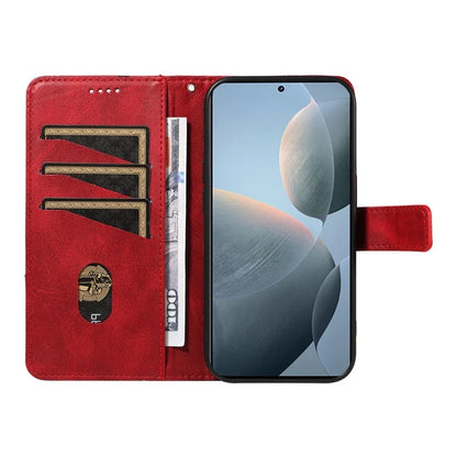 For Xiaomi Poco F6 Pro 5G / Redmi K70 5G / K70 Pro 5G Case Line Spliced PU Leather Phone Cover