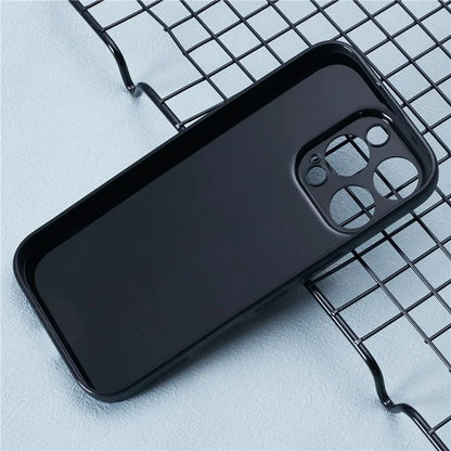 For iPhone 16 Pro Case Flexible TPU Carbon Fiber Texture Shockproof Phone Cover