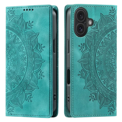 Style-010 For iPhone 16 Case Magnetic Closing Leather Phone Cover Pattern Imprinted