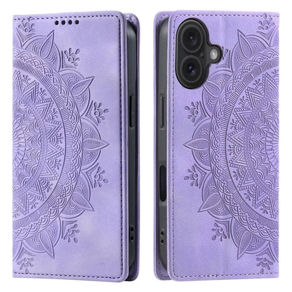 Style-010 For iPhone 16 Case Magnetic Closing Leather Phone Cover Pattern Imprinted