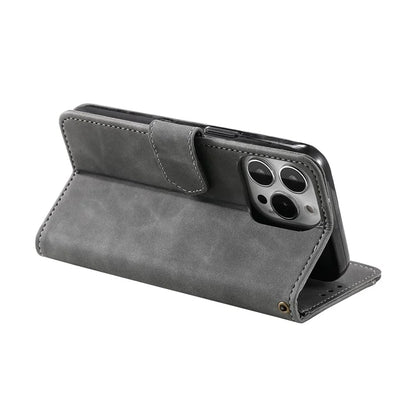 For iPhone 16 Pro Case Leather Flip Phone Cover Splicing Stitching