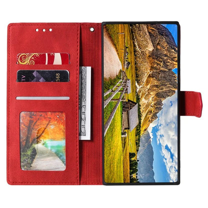 For iPhone 16 Protective Case Splicing Stitching Leather Flip Phone Cover