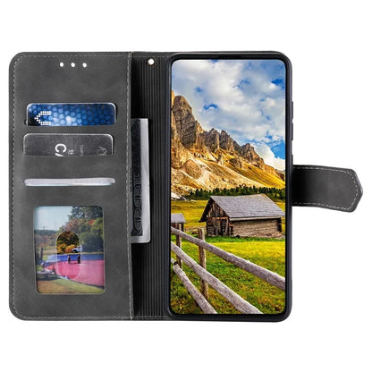 For iPhone 16 Protective Case Splicing Stitching Leather Flip Phone Cover