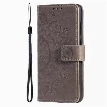 For iPhone 16 Plus Wallet Case Imprinted Totem PU Leather Stand Phone Cover