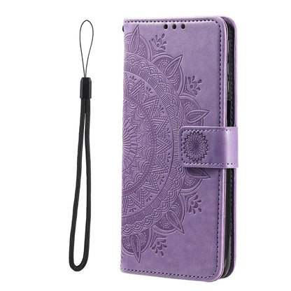 For iPhone 16 Plus Wallet Case Imprinted Totem PU Leather Stand Phone Cover