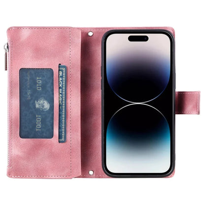 Style 006 For iPhone 16 Case PU Leather Wallet Phone Cover Mandala Flower Pattern