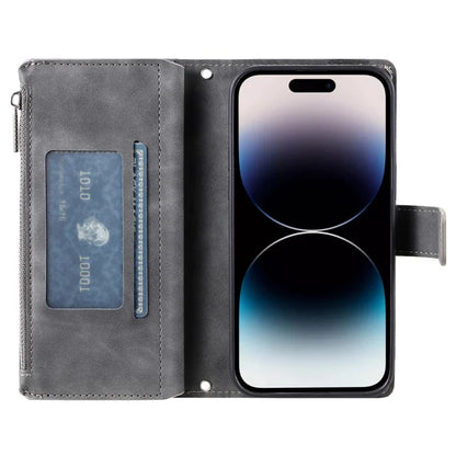Style 006 For iPhone 16 Case PU Leather Wallet Phone Cover Mandala Flower Pattern