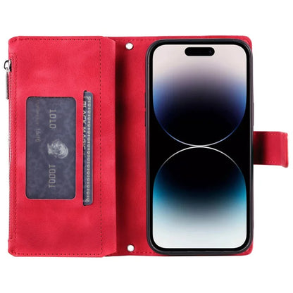 Style 006 For iPhone 16 Case PU Leather Wallet Phone Cover Mandala Flower Pattern