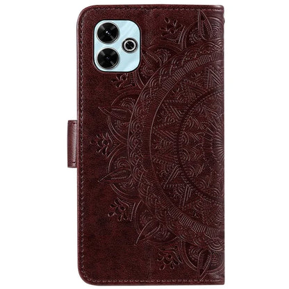 For Xiaomi Redmi 13 5G / 4G Phone Case Imprinted Totem PU Leather Wallet Cover with Stand