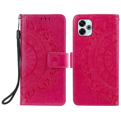 For Xiaomi Redmi 13 5G / 4G Phone Case Imprinted Totem PU Leather Wallet Cover with Stand