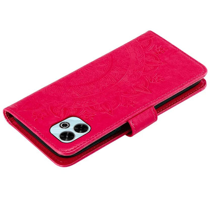 For Xiaomi Redmi 13 5G / 4G Phone Case Imprinted Totem PU Leather Wallet Cover with Stand