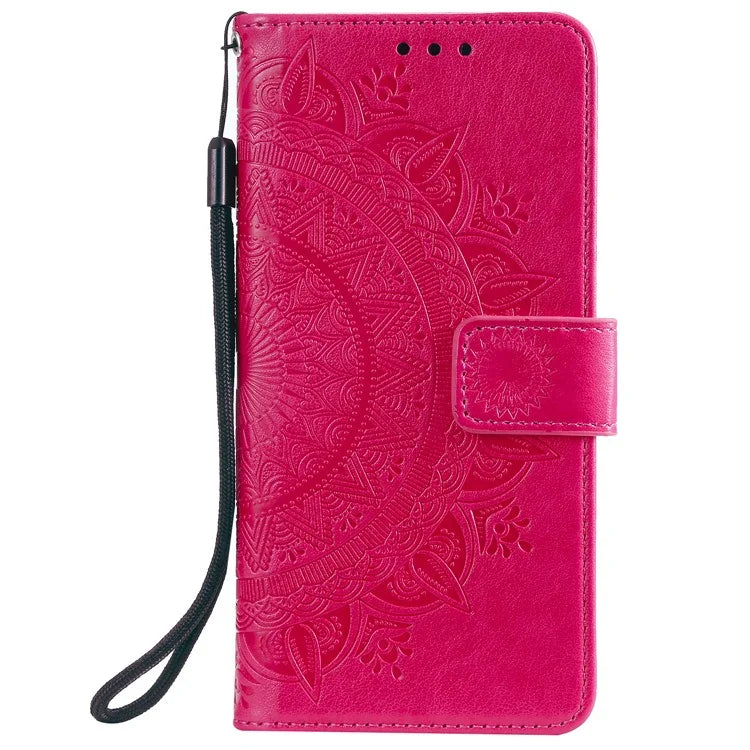 For Xiaomi Redmi 13 5G / 4G Phone Case Imprinted Totem PU Leather Wallet Cover with Stand
