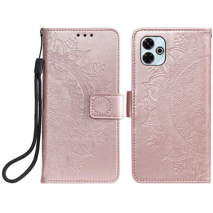 For Xiaomi Redmi 13 5G / 4G Phone Case Imprinted Totem PU Leather Wallet Cover with Stand