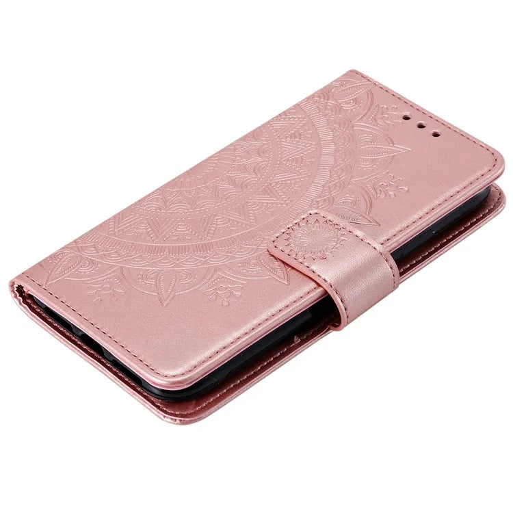 For Xiaomi Redmi 13 5G / 4G Phone Case Imprinted Totem PU Leather Wallet Cover with Stand