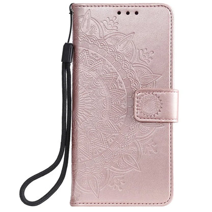 For Xiaomi Redmi 13 5G / 4G Phone Case Imprinted Totem PU Leather Wallet Cover with Stand