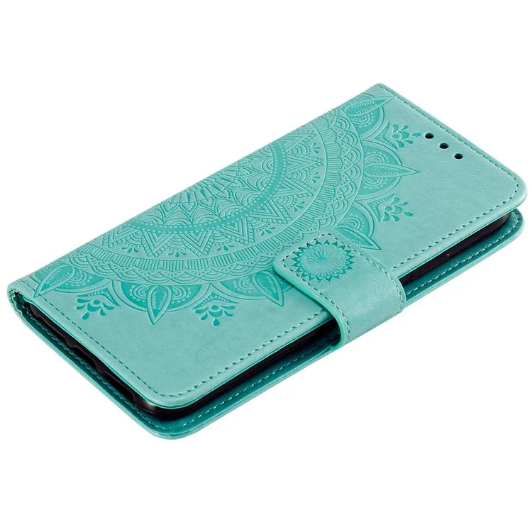 For Xiaomi Redmi 13 5G / 4G Phone Case Imprinted Totem PU Leather Wallet Cover with Stand