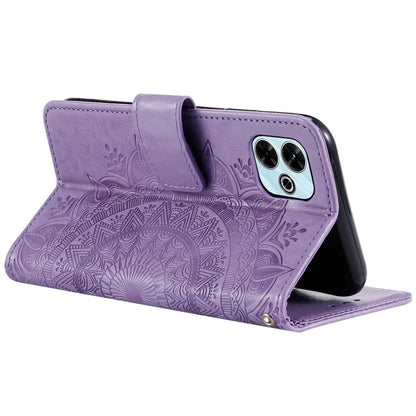 For Xiaomi Redmi 13 5G / 4G Phone Case Imprinted Totem PU Leather Wallet Cover with Stand