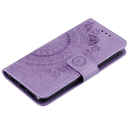 For Xiaomi Redmi 13 5G / 4G Phone Case Imprinted Totem PU Leather Wallet Cover with Stand