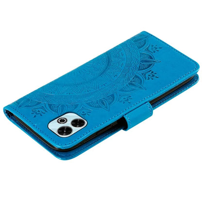 For Xiaomi Redmi 13 5G / 4G Phone Case Imprinted Totem PU Leather Wallet Cover with Stand