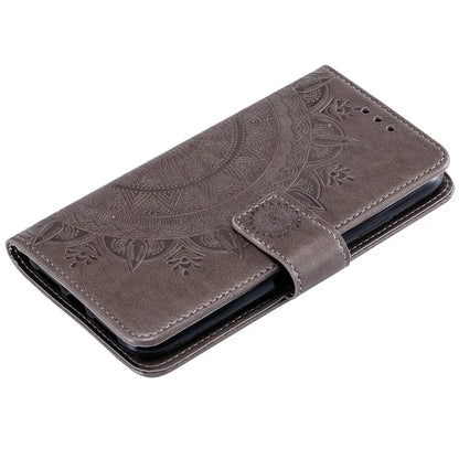 For Xiaomi Redmi 13 5G / 4G Phone Case Imprinted Totem PU Leather Wallet Cover with Stand