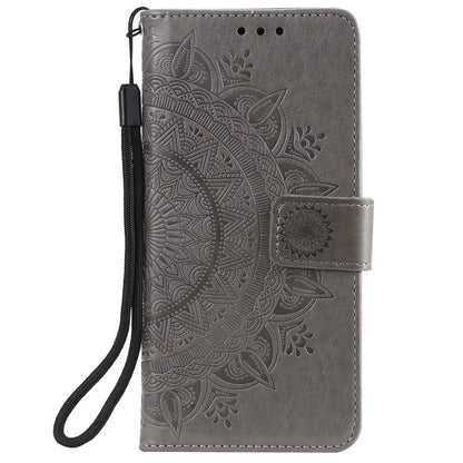 For Xiaomi Redmi 13 5G / 4G Phone Case Imprinted Totem PU Leather Wallet Cover with Stand