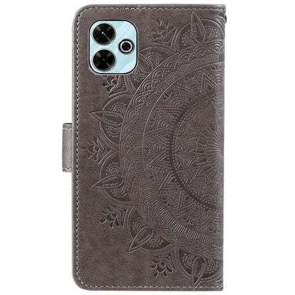 For Xiaomi Redmi 13 5G / 4G Phone Case Imprinted Totem PU Leather Wallet Cover with Stand