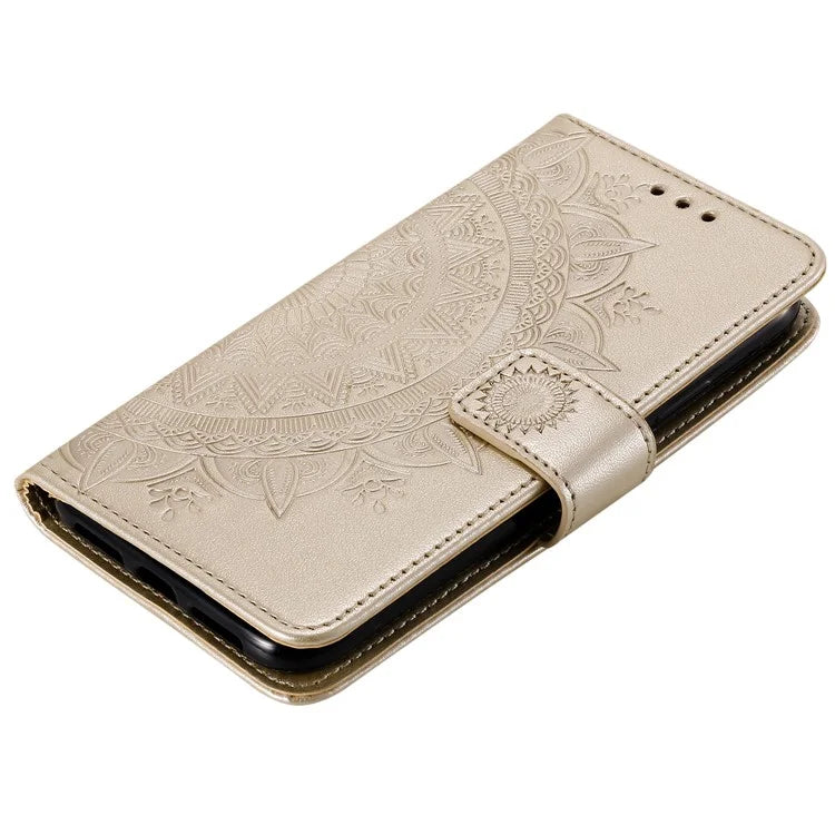 For Xiaomi Redmi 13 5G / 4G Phone Case Imprinted Totem PU Leather Wallet Cover with Stand