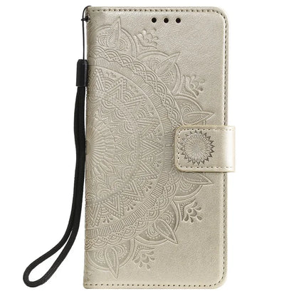 For Xiaomi Redmi 13 5G / 4G Phone Case Imprinted Totem PU Leather Wallet Cover with Stand