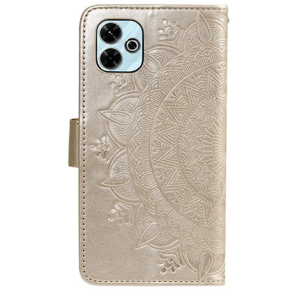 For Xiaomi Redmi 13 5G / 4G Phone Case Imprinted Totem PU Leather Wallet Cover with Stand