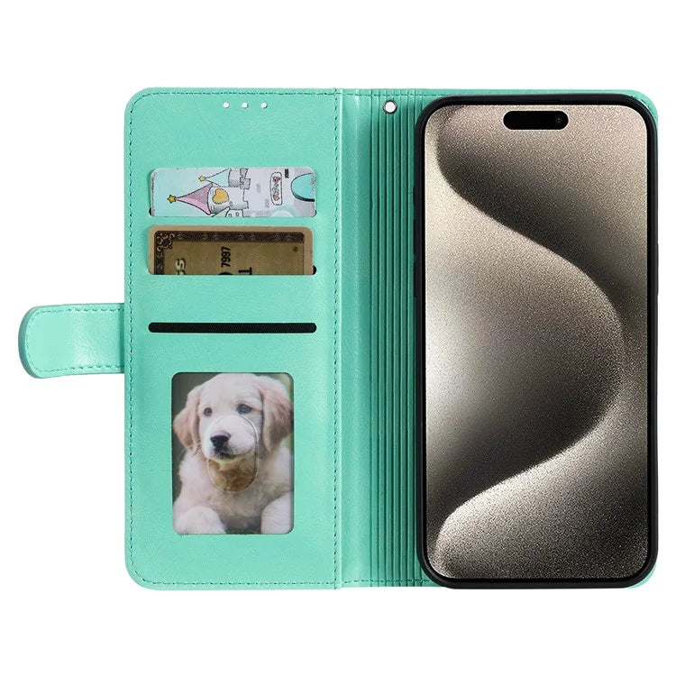 013 Style For Xiaomi Redmi 13 5G / 4G Case Anti-Fall PU Leather Phone Cover with 6 Card Slots