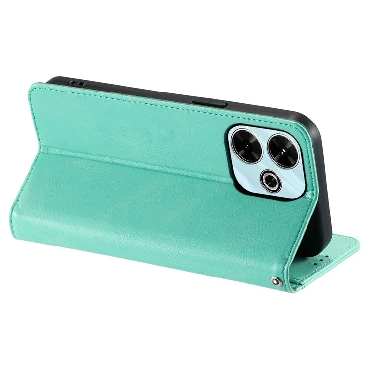 013 Style For Xiaomi Redmi 13 5G / 4G Case Anti-Fall PU Leather Phone Cover with 6 Card Slots