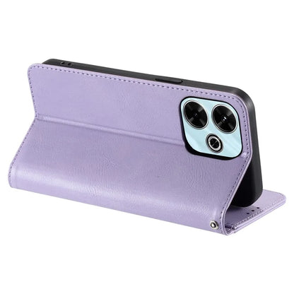 013 Style For Xiaomi Redmi 13 5G / 4G Case Anti-Fall PU Leather Phone Cover with 6 Card Slots