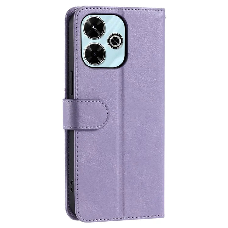 013 Style For Xiaomi Redmi 13 5G / 4G Case Anti-Fall PU Leather Phone Cover with 6 Card Slots