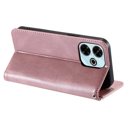 013 Style For Xiaomi Redmi 13 5G / 4G Case Anti-Fall PU Leather Phone Cover with 6 Card Slots