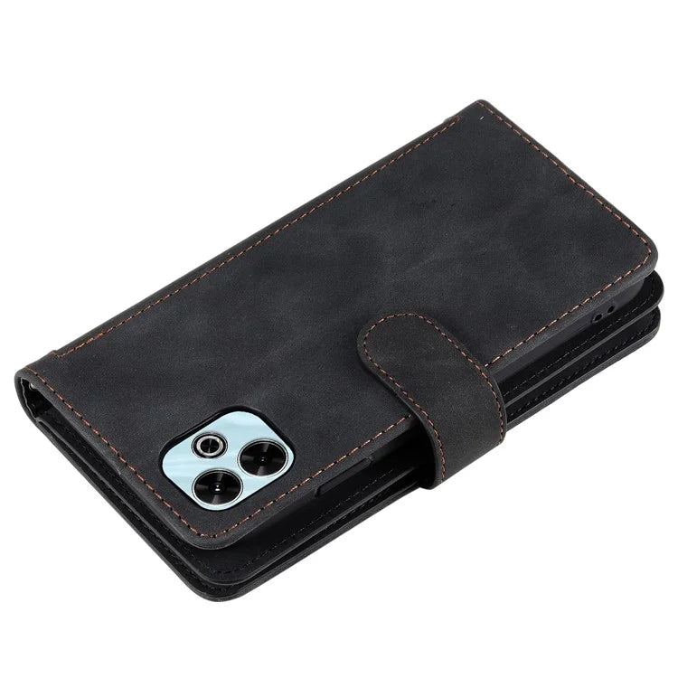 For Xiaomi Redmi 13 5G / 4G Case PU Leather Phone Cover with Zipper Wallet 9 Card Slots