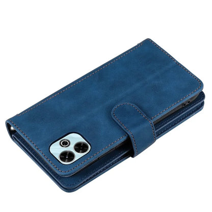 For Xiaomi Redmi 13 5G / 4G Case PU Leather Phone Cover with Zipper Wallet 9 Card Slots