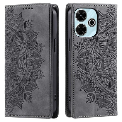 Style-010 For Xiaomi Redmi 13 5G / 4G Case Magnetic Closing Leather Phone Cover Pattern Imprinted