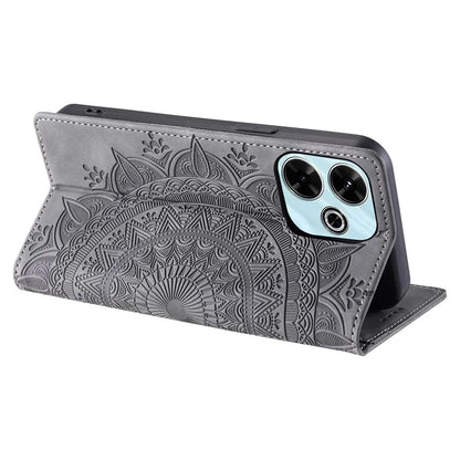 Style-010 For Xiaomi Redmi 13 5G / 4G Case Magnetic Closing Leather Phone Cover Pattern Imprinted