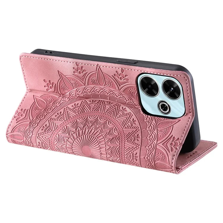 Style-010 For Xiaomi Redmi 13 5G / 4G Case Magnetic Closing Leather Phone Cover Pattern Imprinted