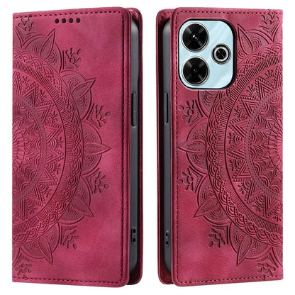 Style-010 For Xiaomi Redmi 13 5G / 4G Case Magnetic Closing Leather Phone Cover Pattern Imprinted