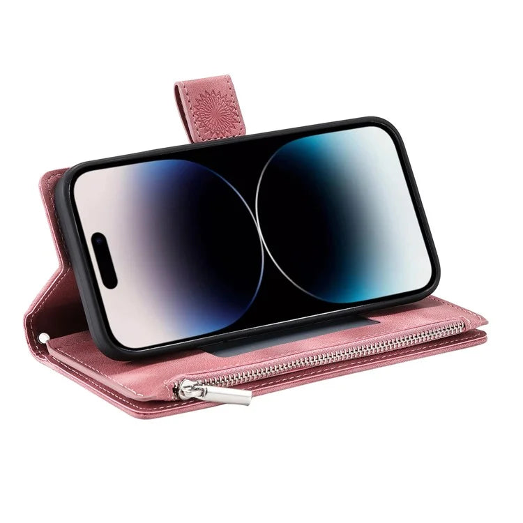 Style 006 For Xiaomi Redmi 13 5G / 4G Wallet Case PU Leather Phone Cover Mandala Flower Pattern