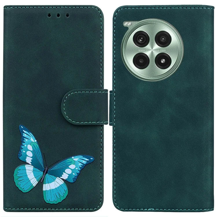 For OnePlus Ace 3 Pro 5G Stand Case PU Leather Phone Cover Butterfly Printed